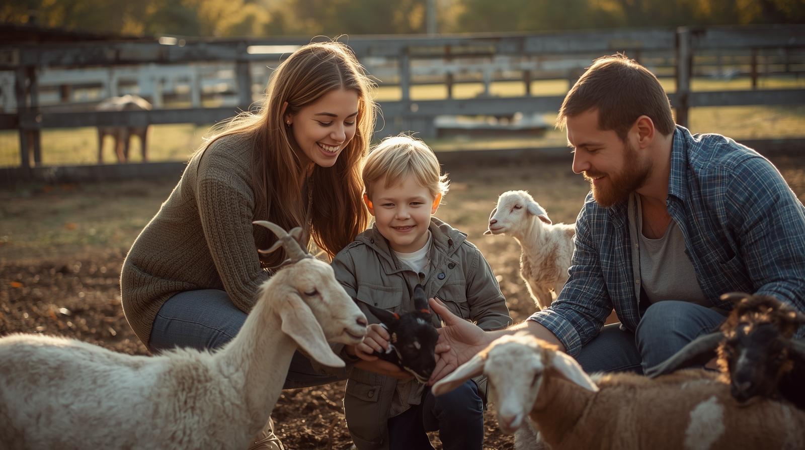 Produtores locais apresentando alimentos