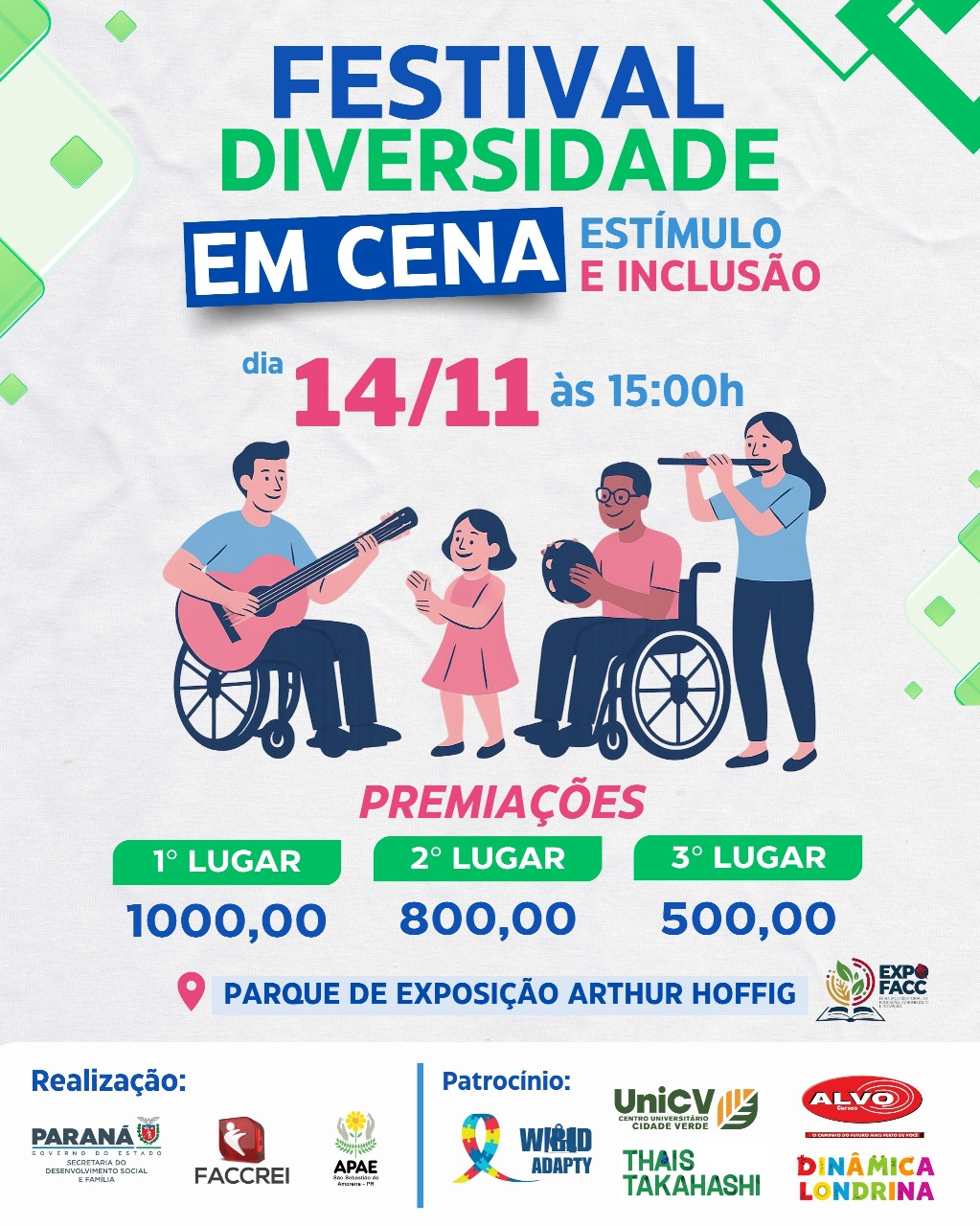 Apresentação artística no Festival Diversidade em Cena